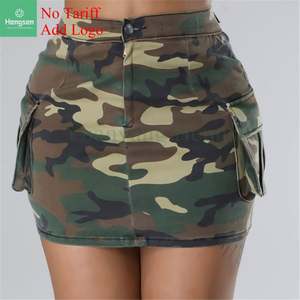 Gonna mimetica Micro minigonna alla moda carina da donna con tasca Cargo gonna corta <span class=keywords><strong>abbigliamento</strong></span> donna - Product Image 1