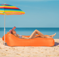 WOQI - Chaise longue gonflable de haute qualité, sac de couchage gonflable pour le camping, canapé gonflable pour la plage