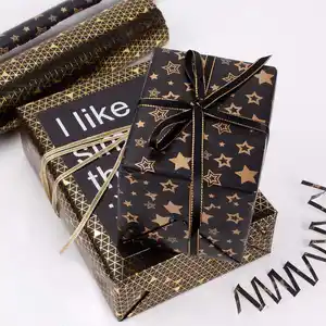 Schwarze große heiße Verkauf Kraft Weihnachts geschenk Geschenk papierrolle