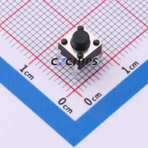 SH-6X6X5.5H-CJ Tactile Switch DIP-4P,6x6mm Switch Single Pole Single Throw Round Button 2.5N Through Hole - Product Image 1