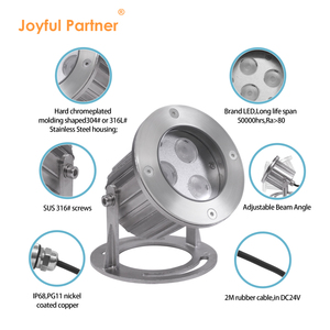 <span class=keywords><strong>Spot</strong></span> sous-marin à haute luminosité Ip68 étanche Rgb Led éclairage de fontaine <span class=keywords><strong>submersible</strong></span> en acier inoxydable sous-marin - Product Image 3