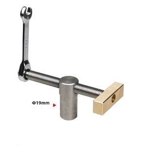 Étau d'établi réglable en acier inoxydable 19 20 mm pour table à bois - Product Image 2