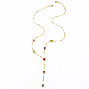 <span class=keywords><strong>Collier</strong></span> clavicule haut de gamme français, chaîne de luxe légère, boucles d'oreilles en forme de cœur, goutte d'eau, élégant, raffiné, <span class=keywords><strong>collier</strong></span> en acier inoxydable - Product Image 6
