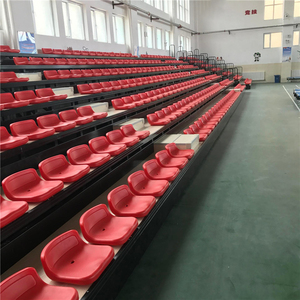 Алюминиевая наружная подушка для сидения на трибуне с индивидуальным логотипом для внутреннего спортзала, выдвижные сиденья для стадиона - Product Image 6