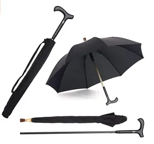 Guarda-chuva masculino antiderrapante, guarda-chuva de alta qualidade para caminhada, à prova de vento, equipamento criativo para chuva, para escalada