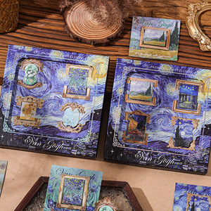 Marque-page en métal créatif Van Gogh, peinture à l'huile, cadre d'image impressionniste, papeterie culturelle de style vintage, inspiré des étudiants - Product Image 4