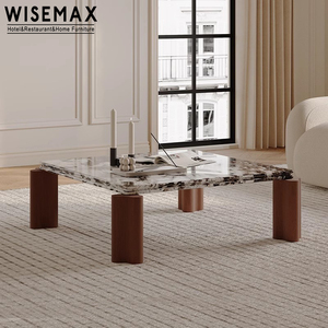 Meubles WISEMAX, table basse moderne et luxueuse en marbre naturel, table d'appoint, cuisine, hôtel, salon, meubles pour la maison - Product Image 4