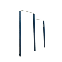 Barres parallèles Jiewei JW-82 2834x114x2200mm en acier Q235, durables et résistantes, pour salle de sport commerciale intérieure/extérieure