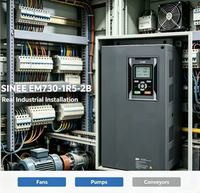 Convertisseur de fréquence VFD VSD 1,5 kW 220 V pour pompe à eau, variateurs de vitesse pour moteur AC monophasé/triphasé avec contrôle vectoriel sans capteur V/F