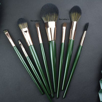 Set kuas rias 8/12 potong kualitas tinggi untuk pemula Set lengkap baru alat kecantikan gagang kayu lembut
