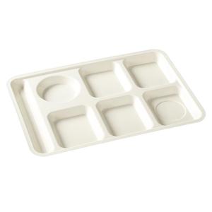 Xiangyuan <b>melamine</b> tableware <b>plates</b>, cafeteria student serving <b>plates</b>, rectangular <b>plates</b>, commercial six-compartment fast food - Product Image 5