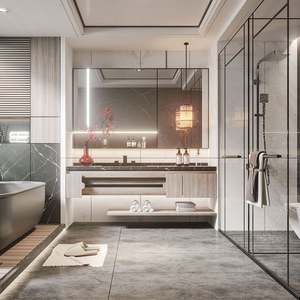 Custom Sink Mirror <b>Bathroom</b> <b>Cabinet</b> <b>Bathroom</b> Vanity <b>Bathroom</b> <b>Cabinet</b> <b>Wood</b> - Product Image 4