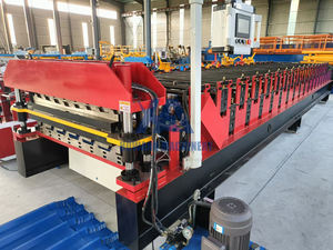 Hochgeschwindigkeits-Doppelschicht-Dachbahn zur Herstellung von Wellblech-Glasziegeln Metalldach-Wandpaneel-Rollen form maschine - Product Image 2