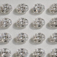 Diamant ovale certifié IGI, cultivé en laboratoire, blanc, non monté, CVD HPHT, couleur D-F, pureté VVS, pour bague de fiançailles personnalisée, vente en gros