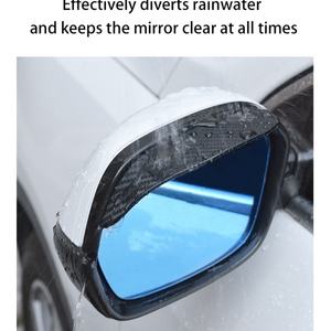 Protector de Lluvia para Espejo Retrovisor de Coche, Impermeable, con Textura de Fibra de Carbono, Flexible y Fluorescente - Product Image 6