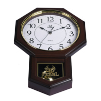 Vintage Chinesische Antike Pendel-Wanduhr Kunststoff Quarz Schwingendes Design Elegante Schwingende Kunst Wohnkultur Großvateruhr-Stil