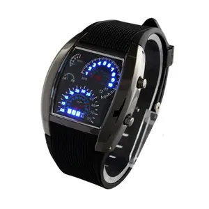 Su geçirmez moda spor saatler erkekler için kol saatleri lüks ışık Led açık dijital saat silikon saat saat