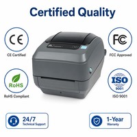 Printer Barcode Zebra GX430T-E-B 300dpi 4 inci USB, Performa Tinggi, Thermal Transfer, untuk Label POS, Waybill, Struk, Stiker, dan Stok