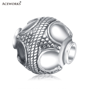 Abalorios Bali Chapados en Oro Antiguo de Diseño EXCLUSIVO Silverworks para Pulseras de Piedras Semipreciosas - Product Image 2