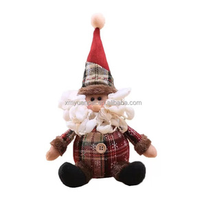 Muñecos de Decoración Navideña Modernos y Ecológicos, Adornos Festivos de Peluche de Pie: Muñeco de Nieve, Reno, Papá Noel para Mesa y Chimenea - Product Image 2
