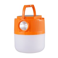 Lampe torche LED portable à charge solaire, indice IP67, blanc chaud, intensité réglable, nouveau modèle, pour marché nocturne, maison, jardin, camping, utilisation en stand, alimentation électrique