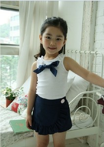 Set di Abbigliamento per Bambini all'Ingrosso, Completo Casual con Canotta e Gonna Corta <span class=keywords><strong>Bianca</strong></span>, Tailleur per Bambine dalla Cina - Product Image 6