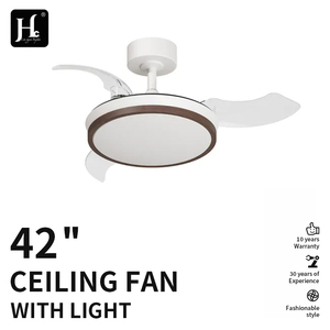 Ventilateur de plafond LED invisible rétractable de haute qualité, personnalisable, pour l'intérieur, 42W, 42 pouces, ABS, 4 pales, avec télécommande - Product Image 3