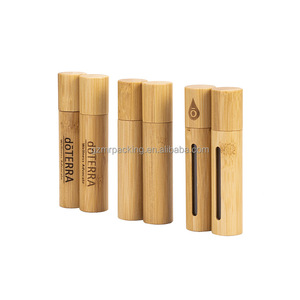 Frasco de crema cosmética de bambú ecológico recargable de grado alimenticio botella de perfume paquete cosmético - Product Image 5