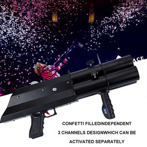 Igracelite 3 têtes effet <span class=keywords><strong>DJ</strong></span> Jet Spray Handheld Cannon Gun Party Pop Electric Confetti Cannon - Product Image 4