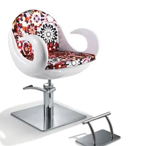 Lady hair salon chair /fiberglass material salon styling chair QZ-N8093B