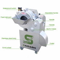 SAIDASHI Commerciële Kleine 3D Fruit- en Groenteblokjesmachine voor Appel, Aardappel, Tomaat, Salade, Voedselverwerking, Keuken, Fabrieksgebruik