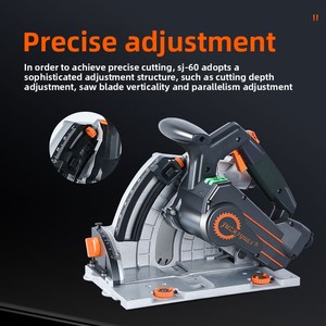 <span class=keywords><strong>Scie</strong></span> à rail industrielle SJ-60, <span class=keywords><strong>scie</strong></span> <span class=keywords><strong>circulaire</strong></span> portative à 45 degrés, 2000W, 60mm, sans poussière, pour la dé<span class=keywords><strong>coupe</strong></span> de panneaux de bois - Product Image 3