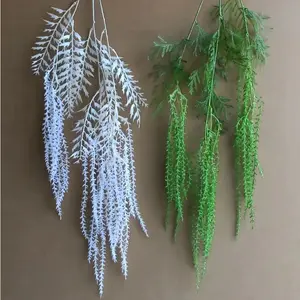 Wholesale New Products Design Indoor Hanging Decoration Artificial Plants Leaves Home Wedding Office Garden Decoration