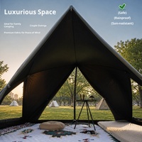 Tente de camping portable triangulaire à ouverture automatique instantanée en 1 seconde, tente de camping familiale pour la plage et le parc, protection solaire