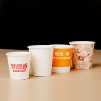 Gobelet en Papier Jetable Écologique à Paroi Simple de 3oz, 3.5oz, 4oz avec Impression de Logo Personnalisé, Petite Capacité, pour Dégustation