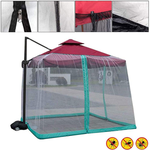 HOMFUL Extérieur de Maille de Polyester de Tirette Porte <span class=keywords><strong>Parasol</strong></span> Moustiquaire Sur <span class=keywords><strong>Parasol</strong></span> - Product Image 6