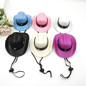 Factory New Handmade Cute Cowboy Cartoon Pet <b>Cat</b> Hat <b>for</b> Halloween Christmas Birthday Parties - Product Image 2