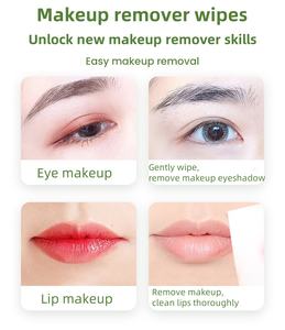 Lingettes démaquillantes en <span class=keywords><strong>coton</strong></span> féminines, fabricant OEM de marque privée, lingettes nettoyantes naturelles, douces, <span class=keywords><strong>sans</strong></span> alcool, biodégradables - Product Image 6