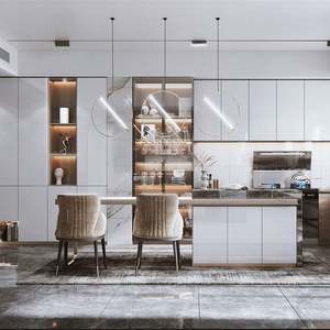 Large Canada Space Saving European Style Cupboard <b>Storage</b> Unit Custom Fitted <b>Kitchen</b> Furniture Tall <b>Pantry</b> Cabinets - Product Image 1