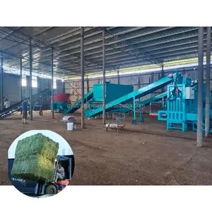 Mesin Pembungkus Baling Silase Hidrolik Besar Alfalfa Jerami Rumput Kering Bale Mesin Press Harga Pabrik