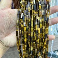 Perles rectangulaires en agate naturelle grain de bois rouge 2x4mm Xulin en gros pour la fabrication de colliers, bracelets et bijoux DIY