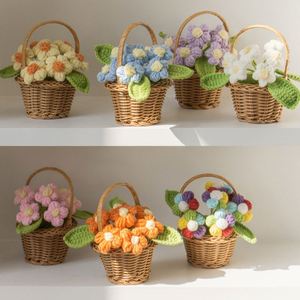 Cesta de Flores Tejida a Crochet, Hecha a Mano y Personalizable, para Plantas en Maceta, Decoración del Hogar - Product Image 5