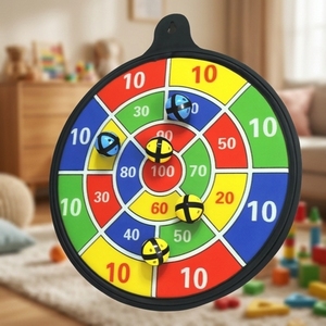 Cible de fléchettes magnétique 16 pouces pour enfants, légère, lavable, personnalisable, pour usage intérieur sécurisé - Product Image 1