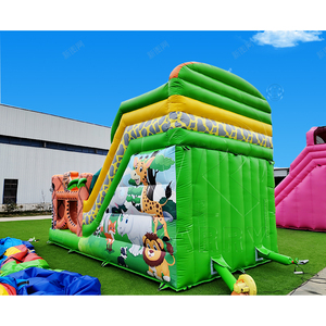 Castillo Inflable de PVC Grande y Resistente con <span class=keywords><strong>Tobogán</strong></span> de Animales del Zoológico para Uso Comercial y de Alquiler en Fiestas Infantiles en Interiores/Exteriores - Product Image 6