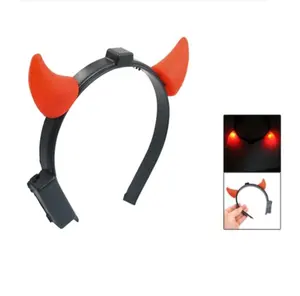 Bando Tanduk Led Iblis Halloween Menyala