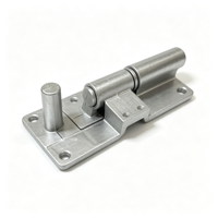 Charnière industrielle robuste en aluminium moulé, charnière en aluminium grande taille sur mesure OEM ODM usinée CNC pour portes de machines et cabines de véhicules