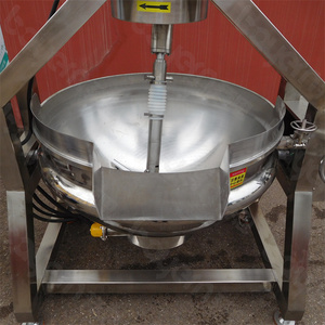 Marmite de cuisson commerciale en acier inoxydable à agitation planétaire, mélangeur automatique de confiture, wok de cuisson pour la transformation alimentaire - Product Image 1