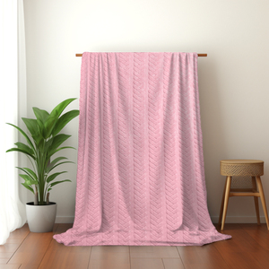 Manta de Sherpa Jacquard 3D Reciclada, Venta al Por Mayor, Etiqueta Privada Personalizada, Cubrecama Suave y Cálido, GRS - Product Image 6