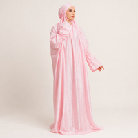 Ensemble de prière Mukena pour femmes, rose nuageux, vêtements modestes, vêtements islamiques