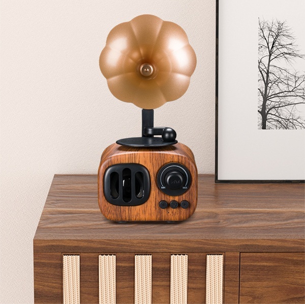 customization Retro wooden wireless Music playback speaker Digital audio player
